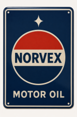 Retro cedule NORVEX Motor Oil