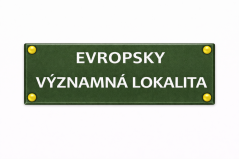 Smaltovaná cedule Evropsky významná lokalita - 300x90 mm