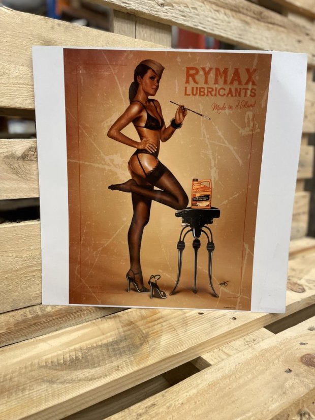 Plechová cedule "Rymax Lubricants"