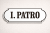 Smaltovaná Patrová cedule 250x80mm