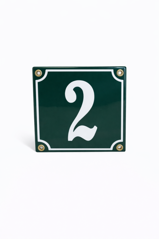 Smaltovaná cedule "2"