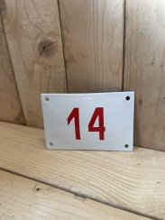 Smaltovaná cedule "14"