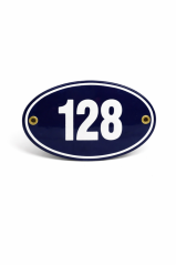 Smaltovaná cedule "128"