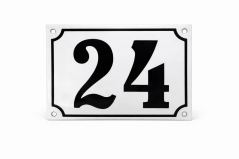 Smaltovaná cedule "24"