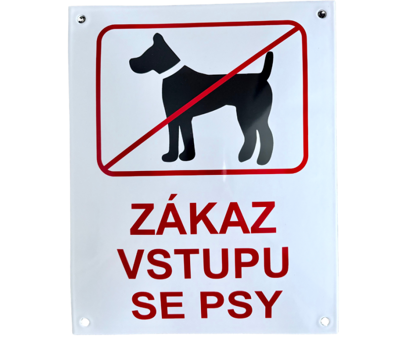 Zákaz vstupu se psy 250 x 200 cm