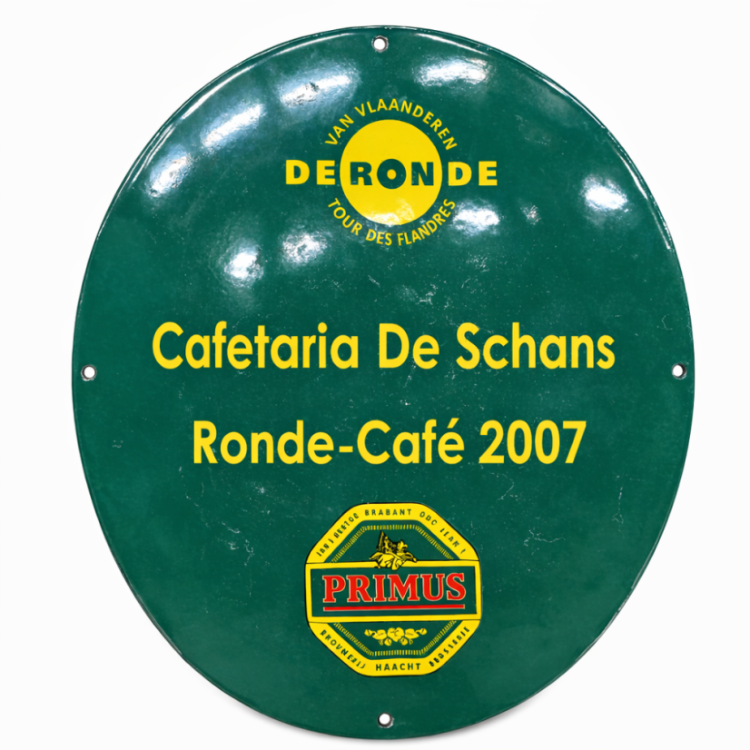 Smaltovaný ovál "Cafetaria"