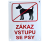 Smaltovaná cedule Zákaz vstupu se psy 200x250 mm