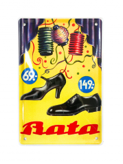 Plechová cedule Baťa bál 15x10 cm