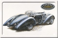 Plechová pohlednice Zapadlík - Mercedes SSK (2)