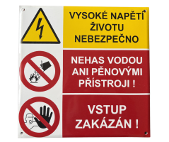 Smaltová bezpečnostní tabulka 297 x 297 mm