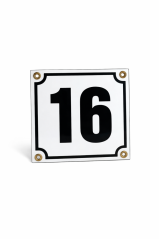 Smaltovaná cedule "16"