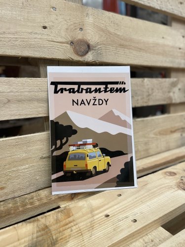 Plechová cedule "Trabant"