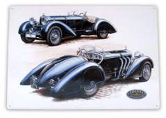 Plechová cedule Zapadlík - Mercedes SSK 400x280 mm