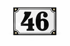 Smaltovaná cedule "46"