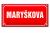 Smaltovaná ULIČNÍ CEDULE na přání - 700x300 mm, červená