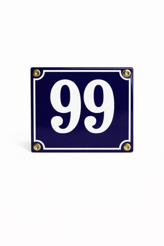 Smaltovaná cedule "99"