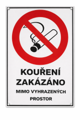Smaltovaná cedule Kouření zakázáno 297x210 mm