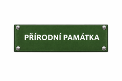 Smaltovaná cedule Přírodní památka - 300x80 mm