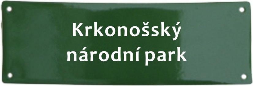 "Krkonošský národní park" 300x105 mm