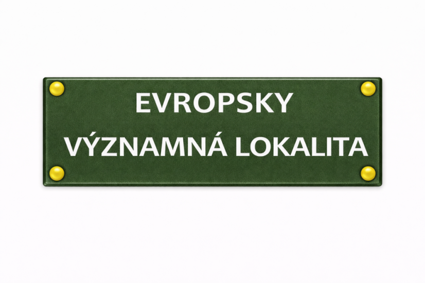 Smaltovaná cedule Evropsky významná lokalita - 300x90 mm