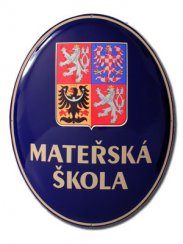 MATEŘSKÁ ŠKOLA + SZ - ovál 67x52 cm