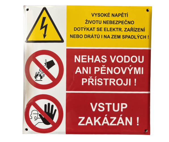 Vysoké napětí - Životu nebezpečno dotýkat se el. zařízení
