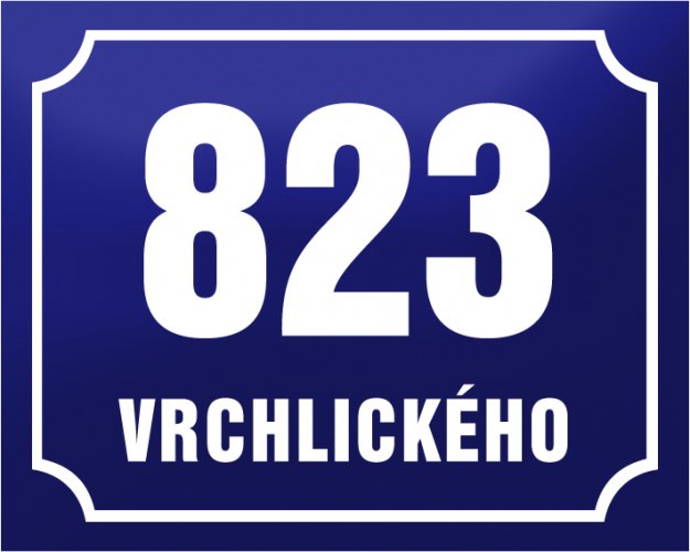 ORIENTATION NUMBER with text - different variants - Rozměr: 250x200 + text