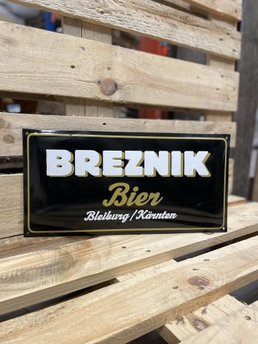 Plechová cedule "Breznik Bier"