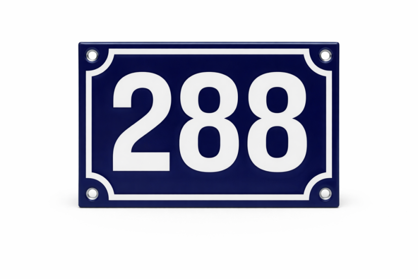 Smaltovaná cedule "288"