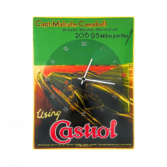 Hodiny Castrol 40x30 cm