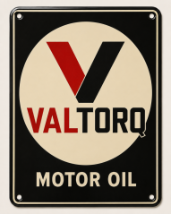 Retro cedule VALTORQ Motor Oil