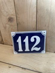 Smaltovaná cedule "112"