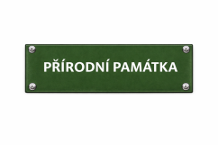 Smaltovaná cedule Přírodní památka - 300x80 mm