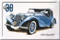 Plechová pohlednice Zapadlík - Aero 30