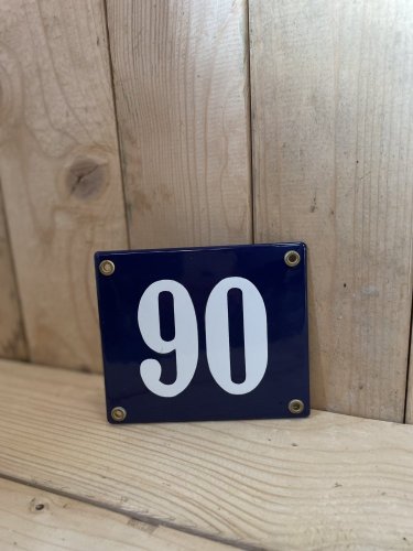 Smaltovaná cedule "90"