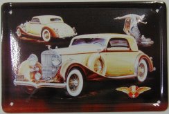 Plechová pohlednice Zapadlík - Hispano Suiza