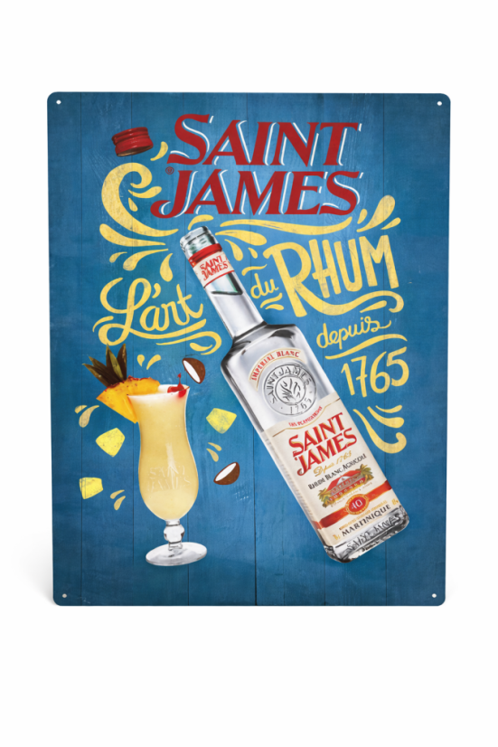 Plechová cedule "Saint James"