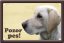 Labrador tabulka 15x10 cm