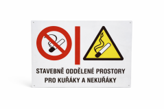Smaltovaná cedule "Výstraha"