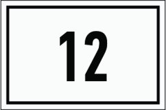 DVEŘNÍ ŠTÍTEK 60x40mm s rámečkem