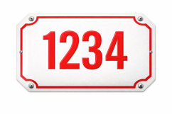 ČÍSLO POPISNÉ PLZEŇSKÉ 33x21 cm