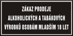 Smaltovaná cedule ZÁKAZ PRODEJE DO 18 LET - barevné varianty