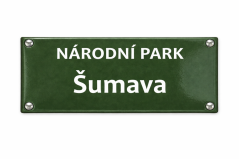 Smaltovaná cedule Národní park + název - 300x105 mm