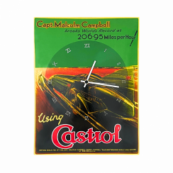 Castrol clock 40x30 cm