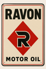 Retro cedule RAVON Motor Oil