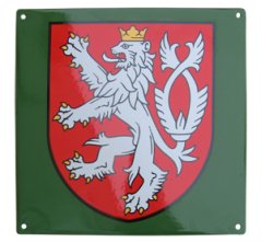 Smaltovaná cedule Malý státní znak - 300x300 mm