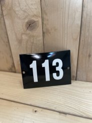 Smaltovaná cedule "113"