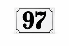 Smaltovaná cedule "97"