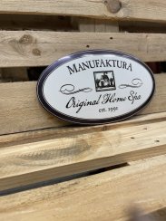 Smaltovaný ovál "Manufaktura"
