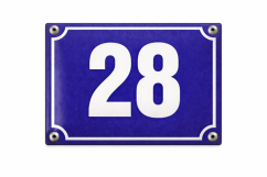 Pražské orientační číslo 25x20 cm